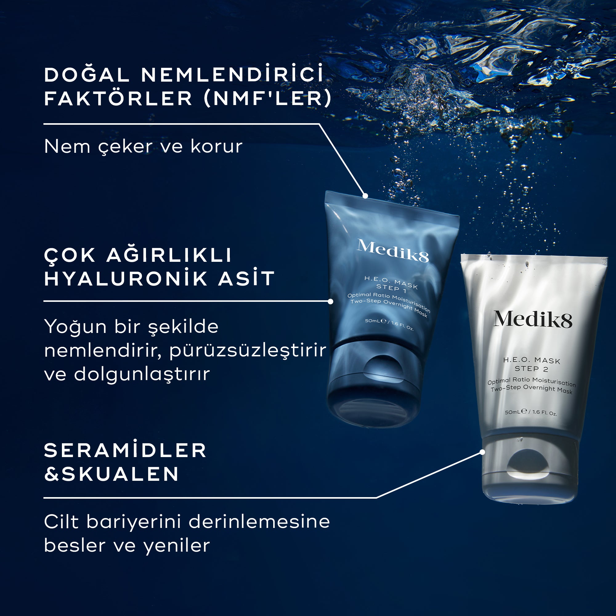 H.E.O.® Mask | Two-step overnight moisturising mask – Medik8